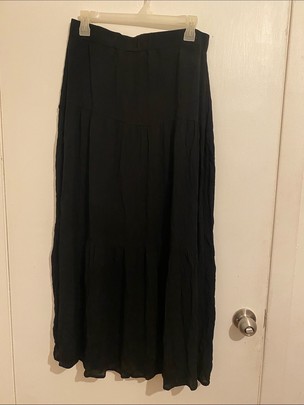 Streetwear Society Black Tiered Maxi Skirt